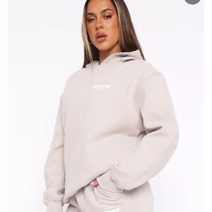 White Fox Beige Hoodie